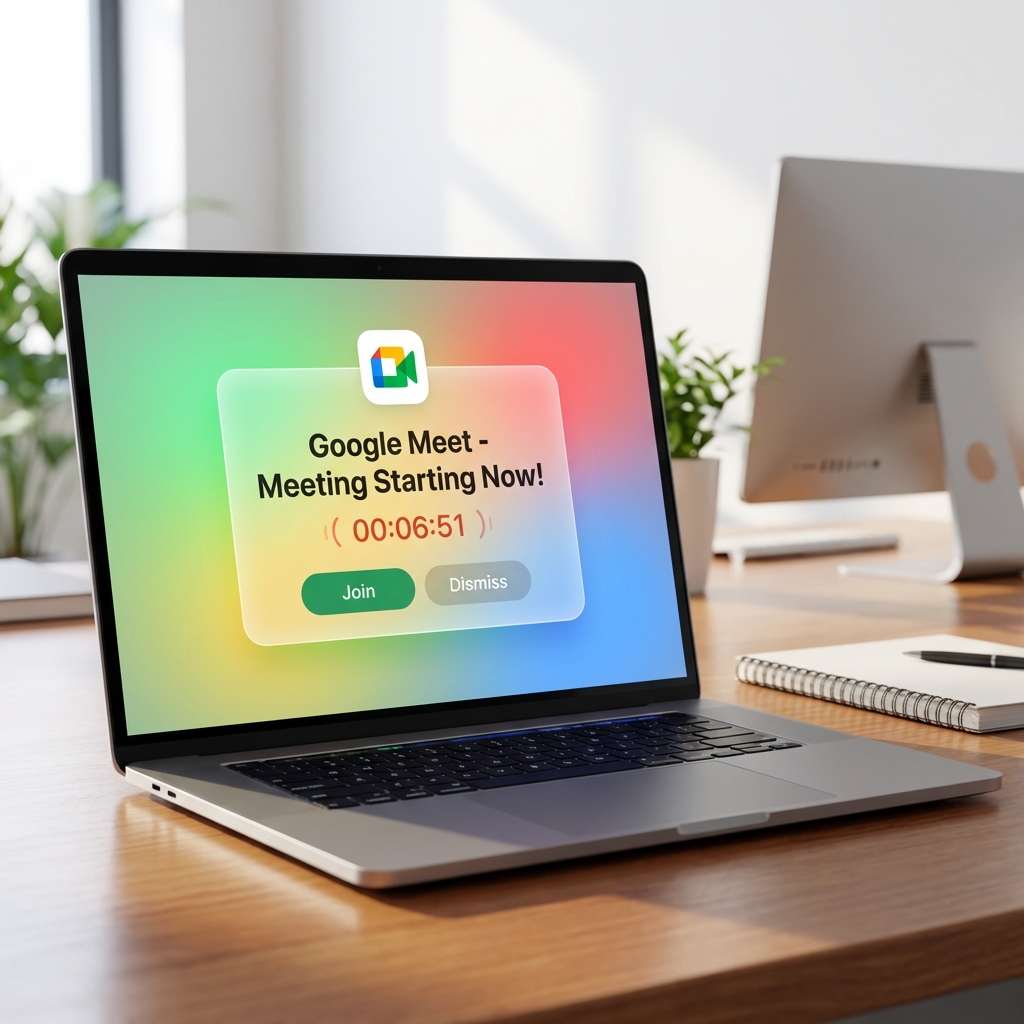 Google Meet Ringer Mockup